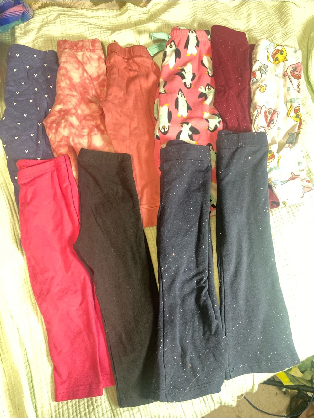 20 pcs. 18 month- Kids Leggings Pack - Navy, Black, Pink & More